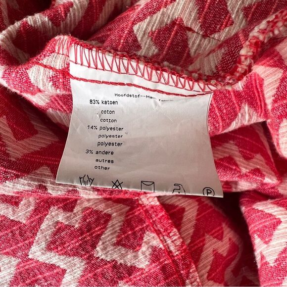 Caroline Biss Pink Geometric Button-Up Coat Size 36 US S - Picture 8 of 8